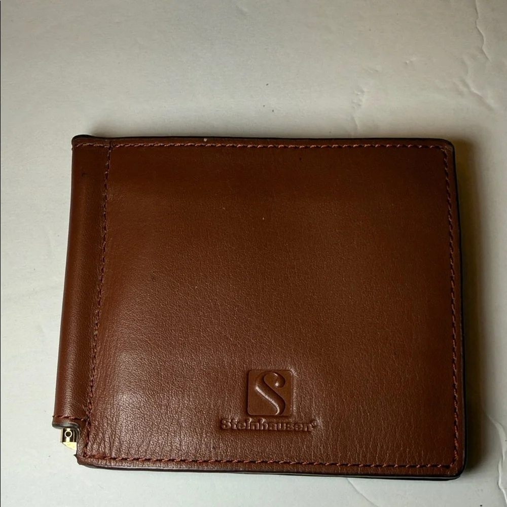 Steinhausen Brown Leather Money Clip wallet